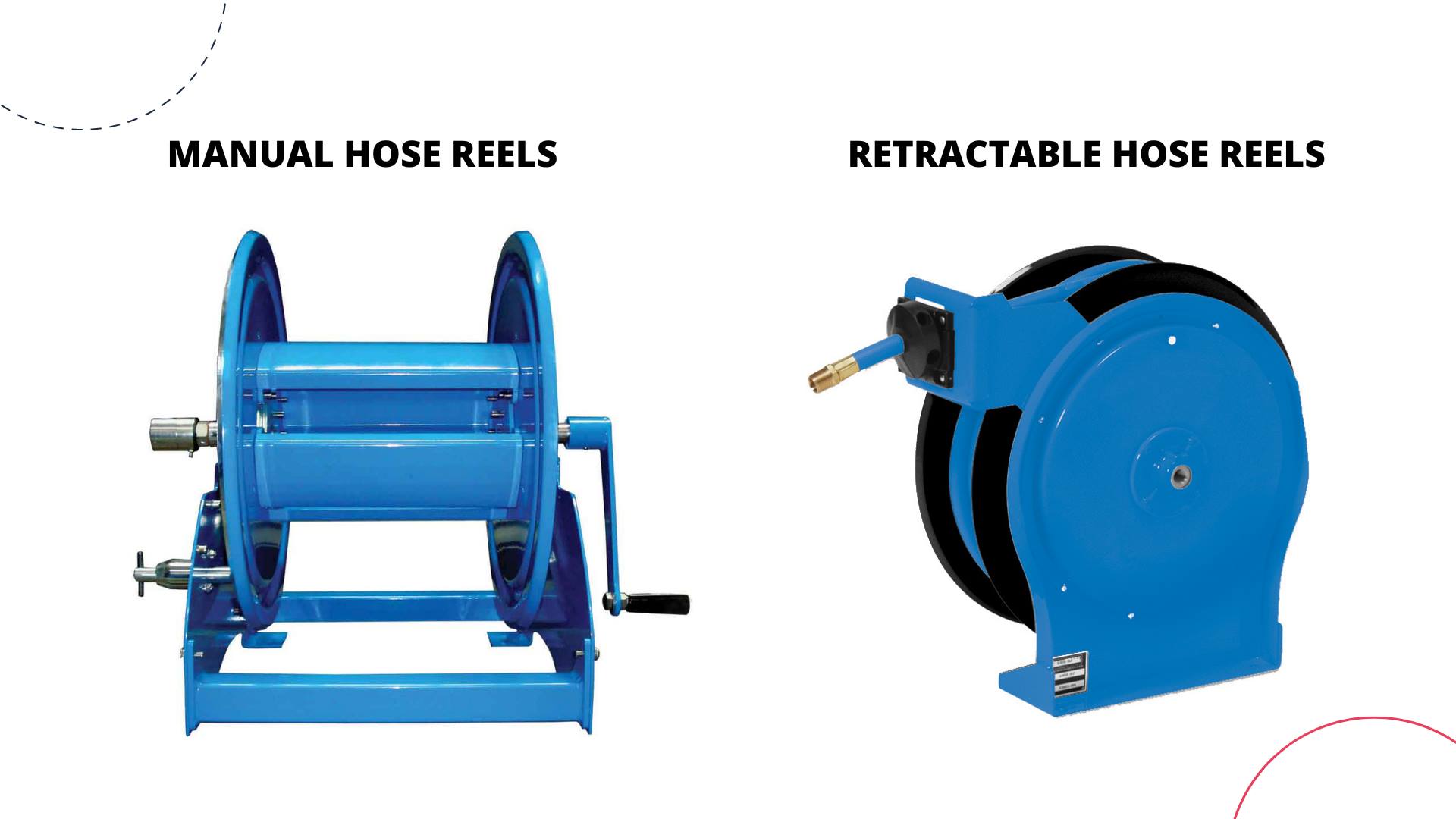 retractable vs manual hose reels